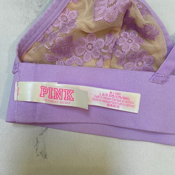 Lavender Lace Triangle Bralette - Picture 6 of 7